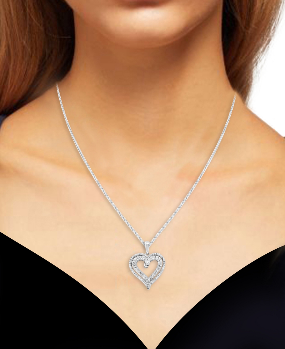 Diamond Double Heart 18
