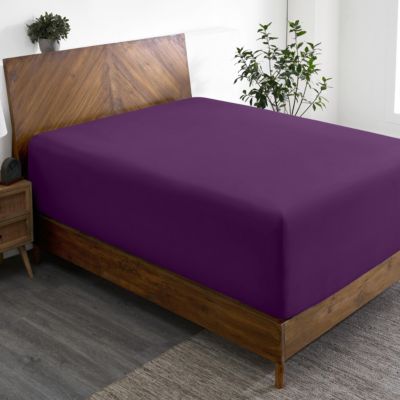 Microfiber 22-Inch Extra Deep Pocket Fitted Sheet-Queen