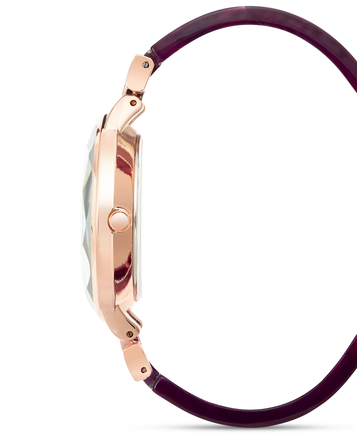 Shop Inc International Concepts Women's Purple Half-bangle Bracelet Watch 36mm, Created For Macy's