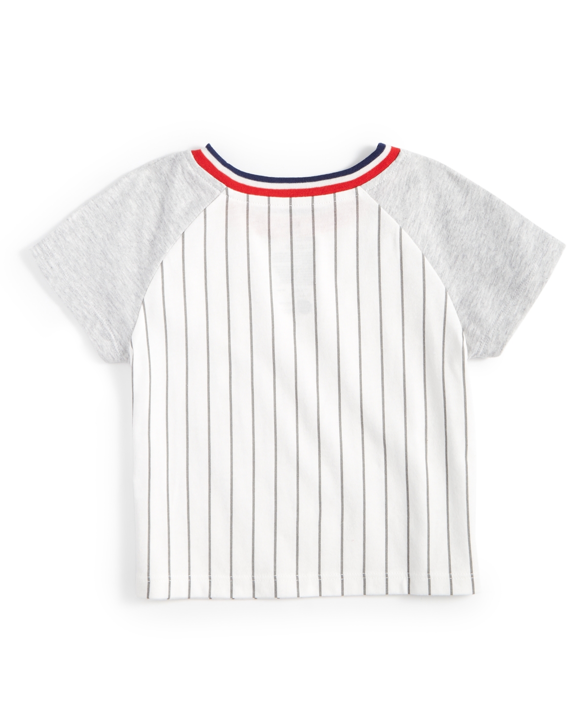 Shop First Impressions Baby Boys Game Stripe T-shirt, Created For Macy's In Misty Grey