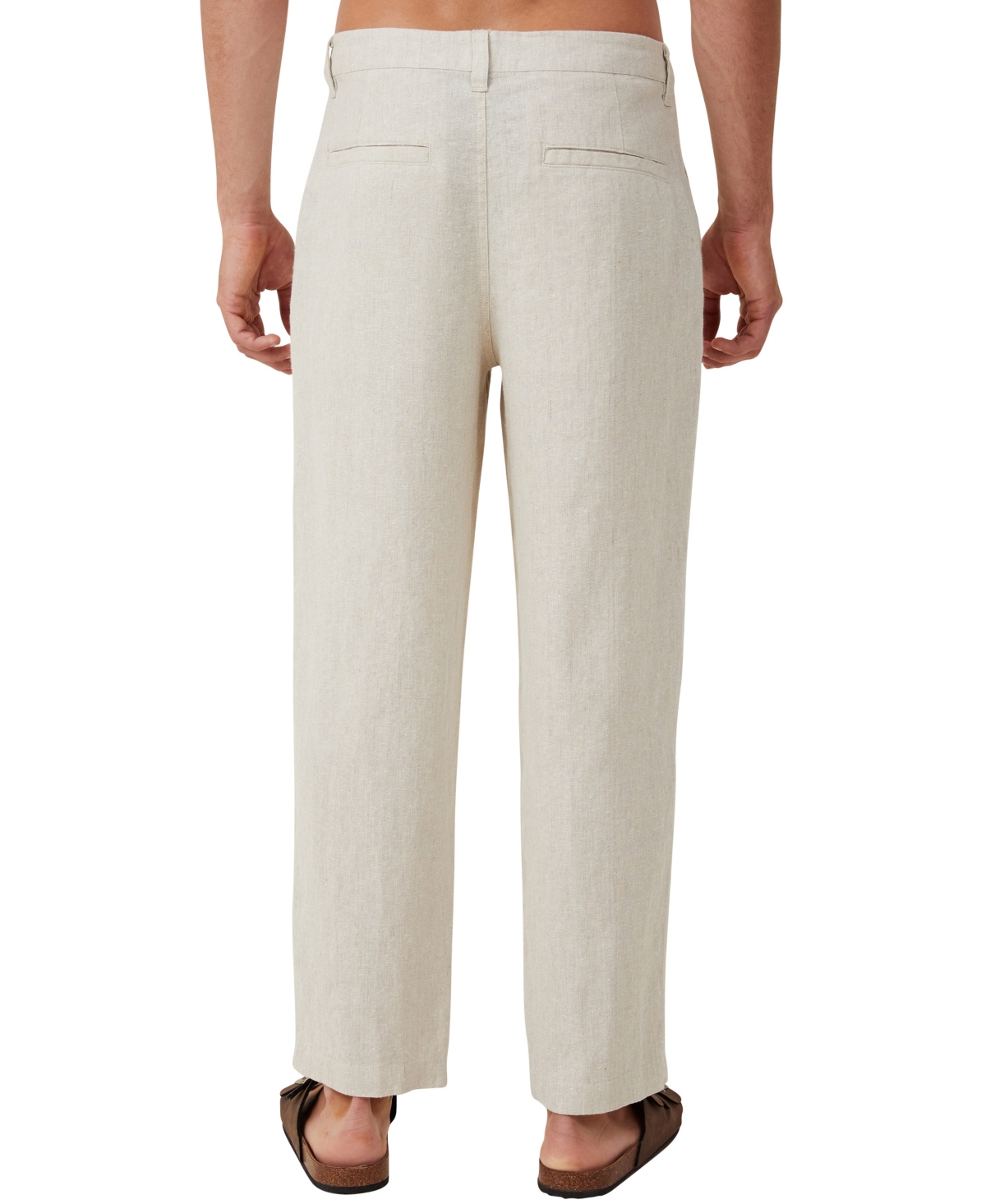Cotton On Men's Linen Pleat Pants
