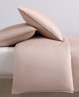 CLOSEOUT! Organic Earth Solid Cotton Sateen 3 Piece Duvet Cover Set, King