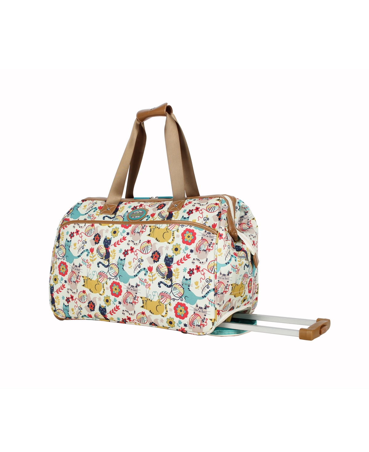 Lily Bloom Carry-on Softside Rolling Duffel Bag In Furry Friends