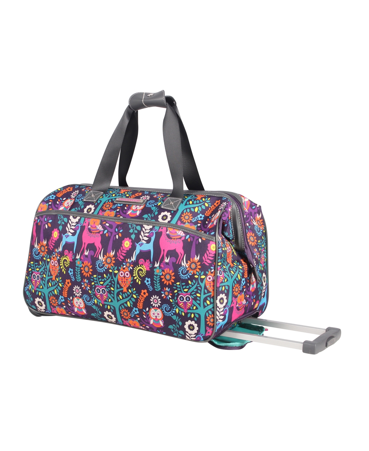 Lily Bloom Carry-on Softside Rolling Duffel Bag In Wildwoods