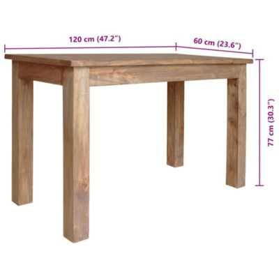 Dining Table Natural wood finish Solid mahogany wood