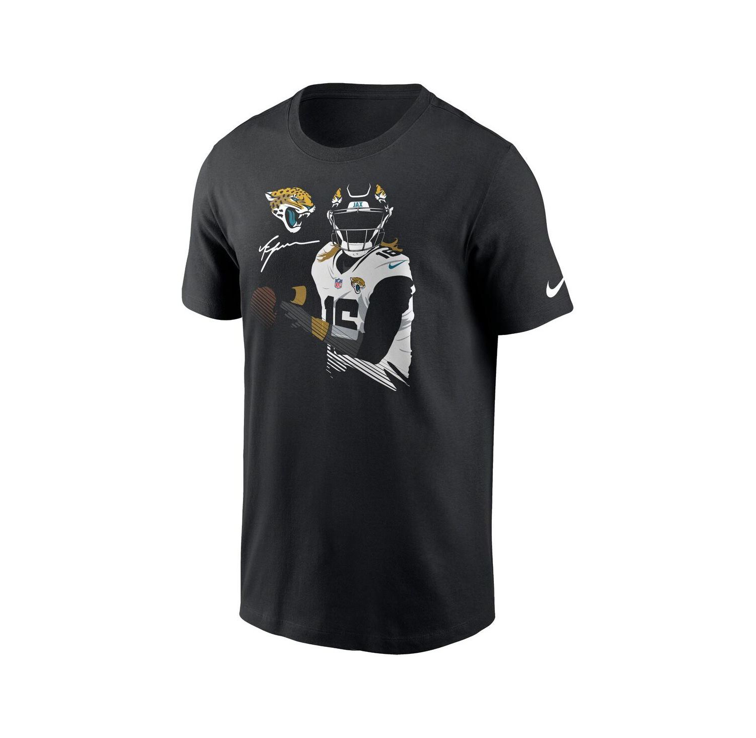 Men's Trevor Lawrence Black Jacksonville Jaguars Player Graphic T-shirt