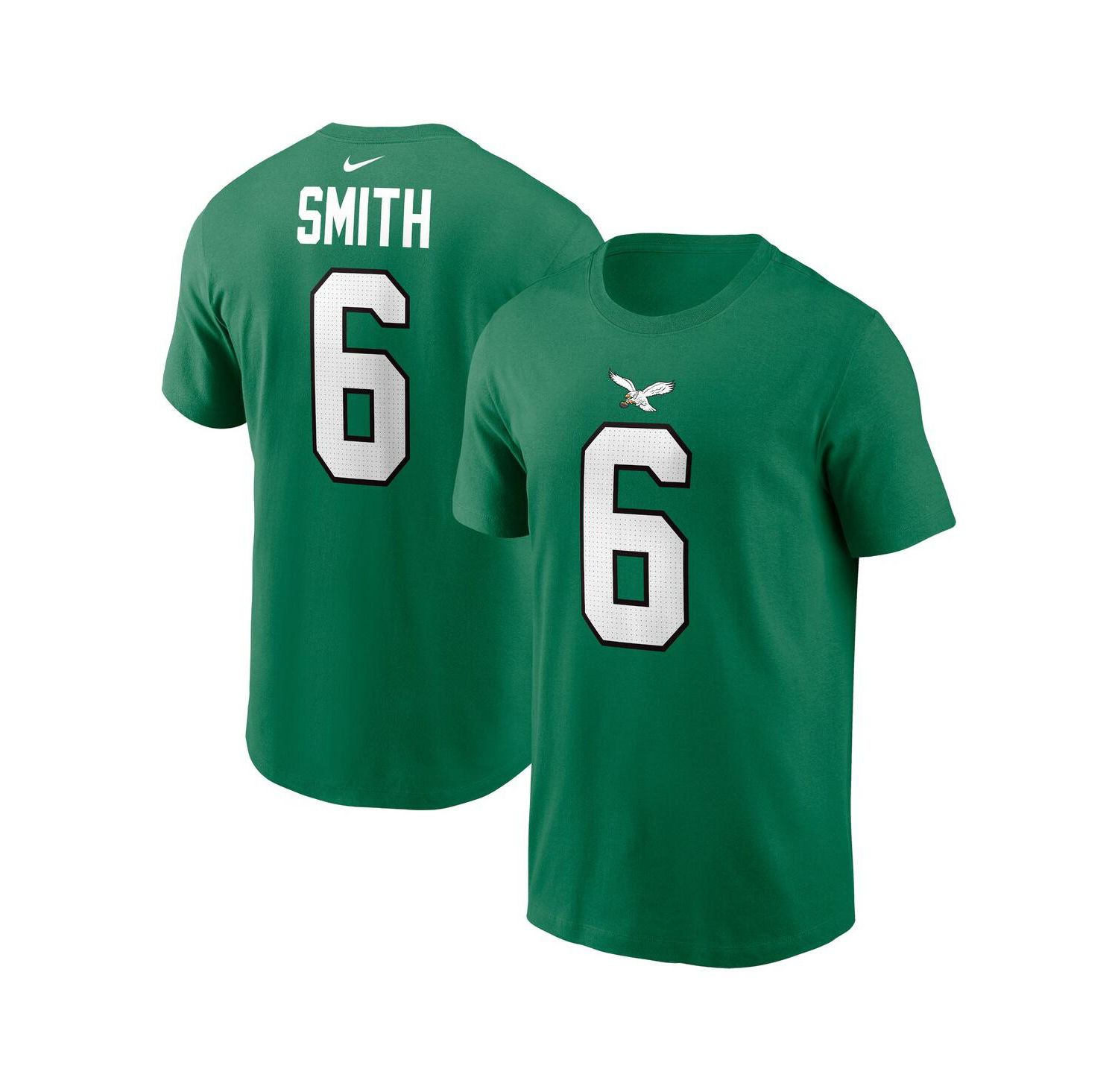 Men's DeVonta Smith Kelly Green Philadelphia Eagles Alternate Player Name and Number T-shirt