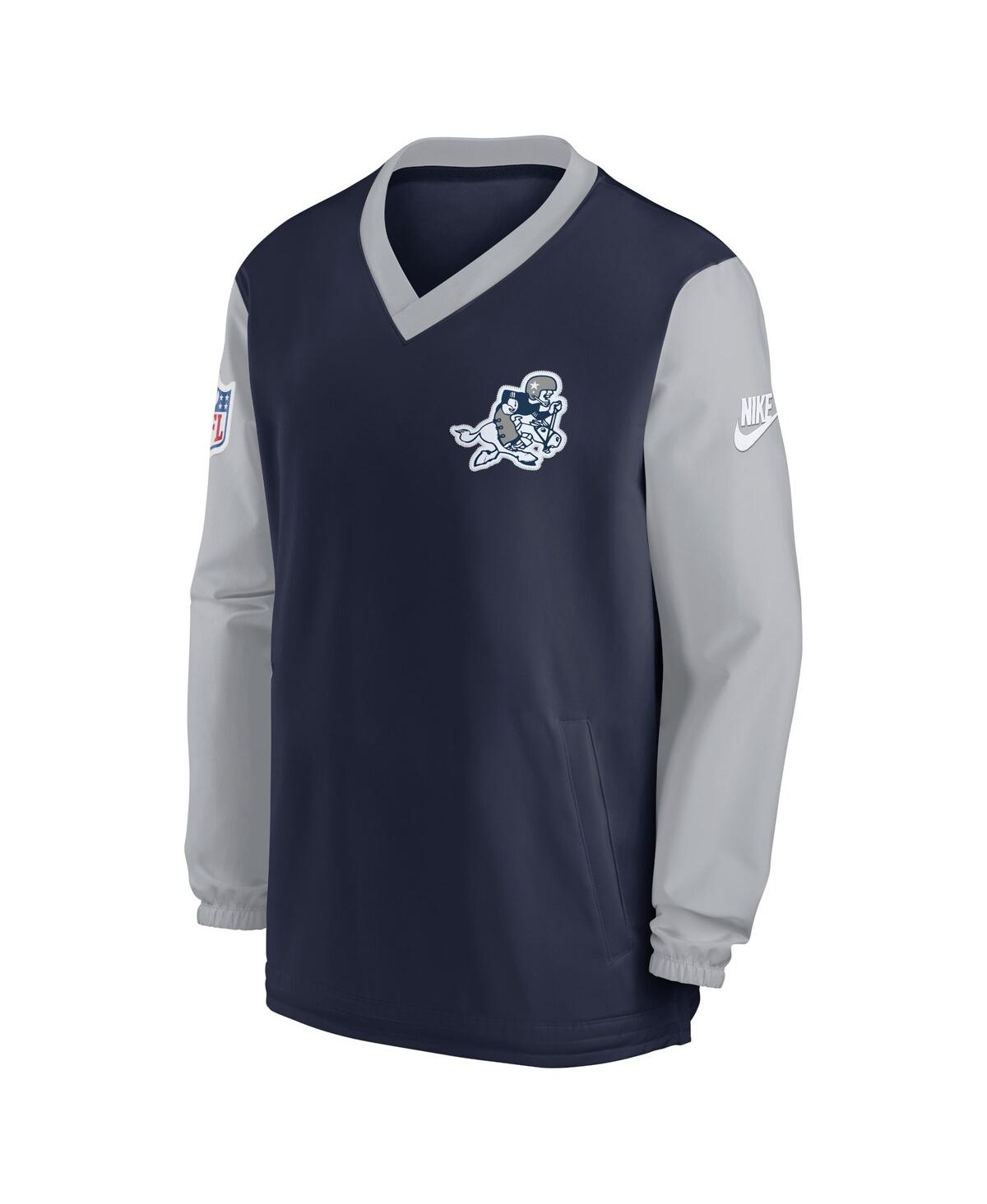 Shop Nike Men's  Navy Dallas Cowboys 2023 Sideline V-neck Pullover Windshirt