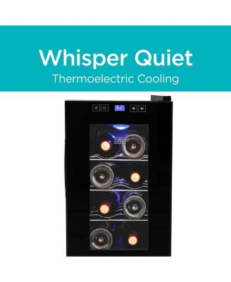 BLACK+DECKER LED Display 8-Bottle Single Zone Freestanding Wine Refrigerator