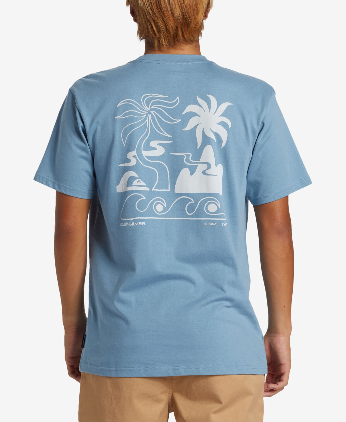 Men's Tropical Breeze Mor Short Sleeve T-shirt - Blue Shadow