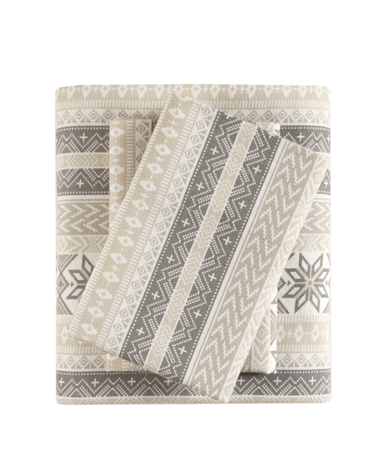 SLEEP PHILOSOPHY TRUE NORTH BY SLEEP PHILOSOPHY NOVELTY PRINTED COTTON FLANNEL 3-PC. SHEET SET, TWIN XL 