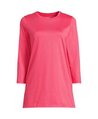 Women's Tall 3/4 Sleeve Cotton Supima Tunic Top
