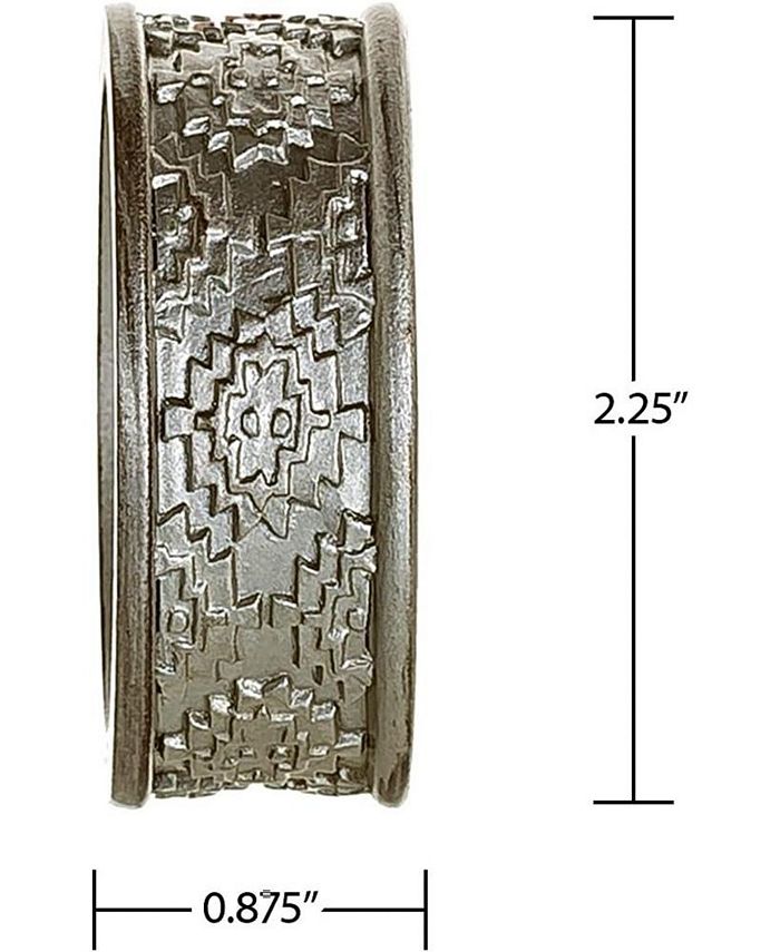 Creative Scents Dublin Silver Gray Napkin Rings Set of 6 Macy's