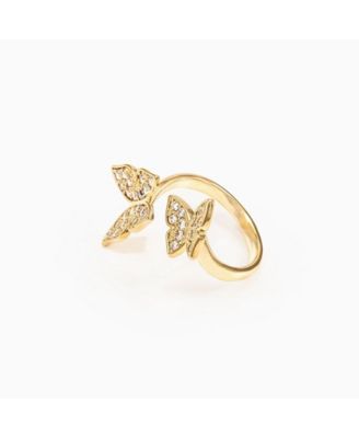 Butterfly Statement Adjustable Ring