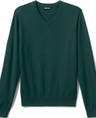 Men's Cotton Modal Fine Gauge V-neck Sweater