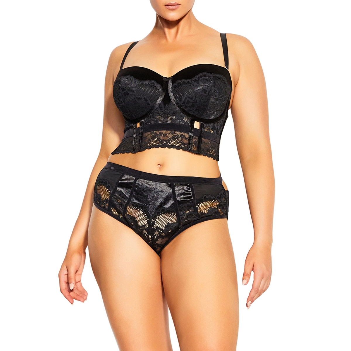 City Chic Plus Size Sylvie Underwire Bustier