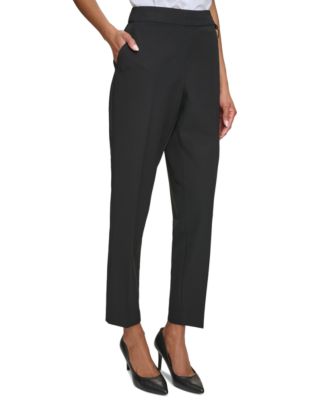 Karl Lagerfeld Women's Logo Slim-Leg Pants 