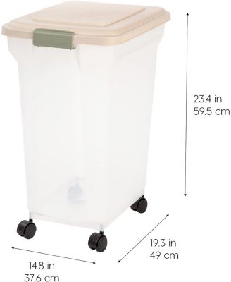 67 Quart Airtight Pet Food Storage Container