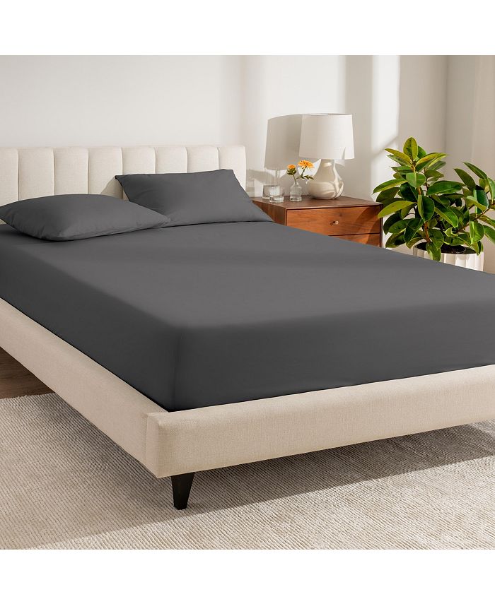 Bare Home Organic Cotton Percale Fitted Sheet Twin Macy's