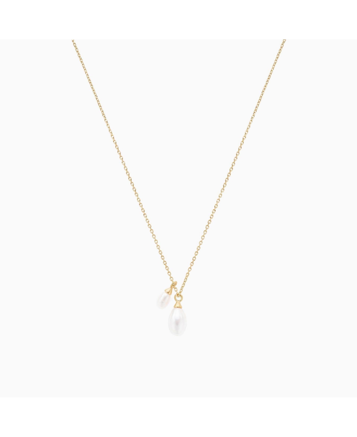 Maisie Duo Cultured Pearl Pendant Necklace - Gold