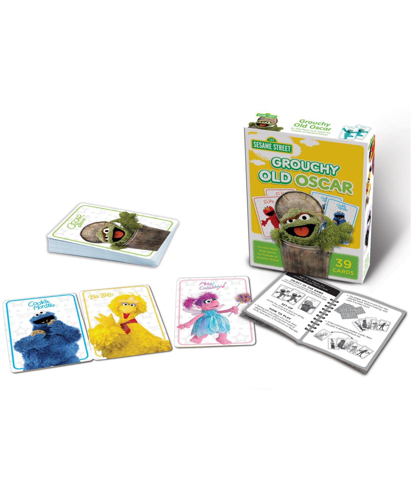Детская карточная игра MasterPieces Puzzles Sesame Street Grouchy Old Oscar Card Game, от 4 лет — фото 2