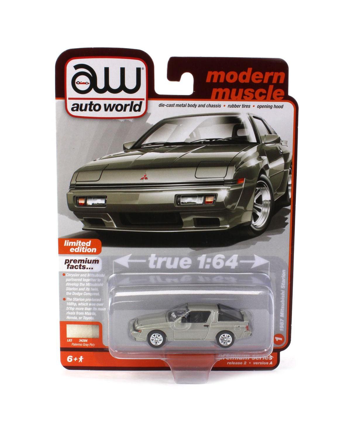 1/64 Auto World 2023 Release 2A, 1987 Mitsubishi Starion, Palermo Gray