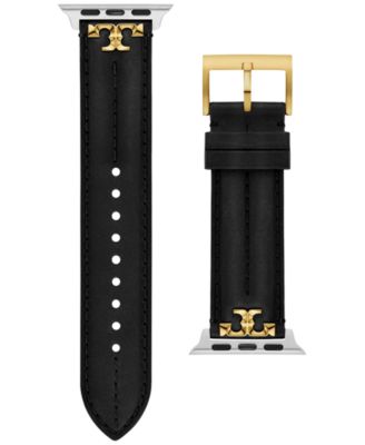 The Kira Black Leather Strap For Apple Watch® 38mm-45mm