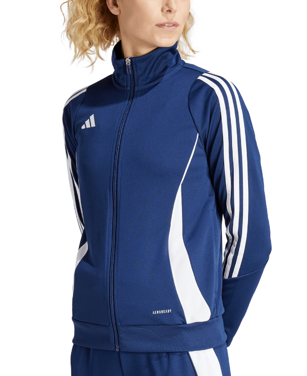 Shop Adidas Originals Women's Tiro 24 Zip-up Track Jacket In Team Navy Blue,white