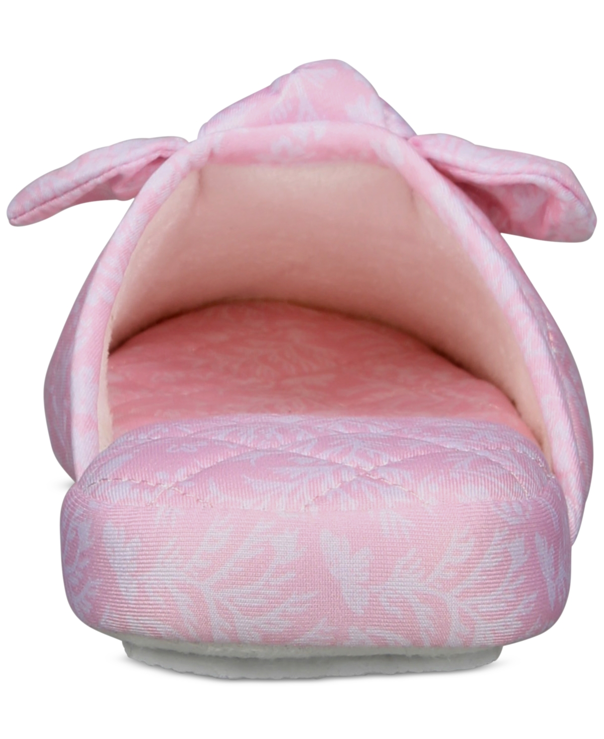 Charter Club Women's Gingham-Print Bow-Top Slippers, Created for Macy's