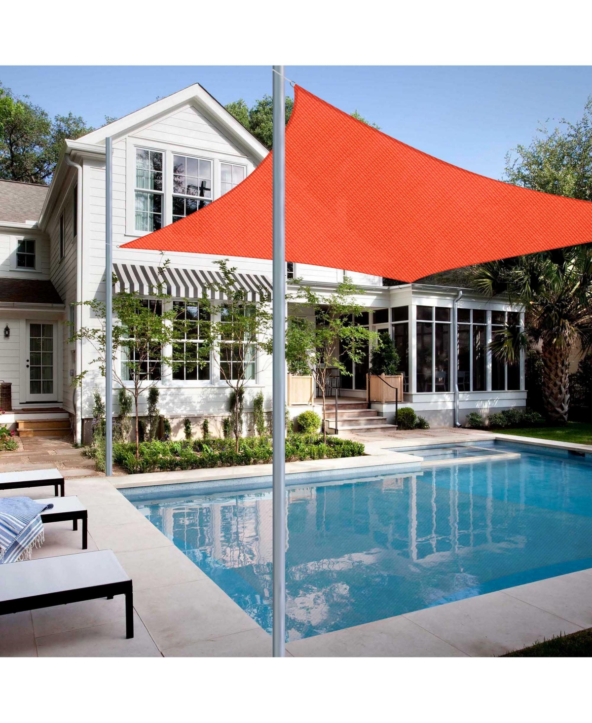 16x12 Ft 97% Uv Block Rectangle Hdpe Sun Shade Sail Heavy Duty Canopy Garden