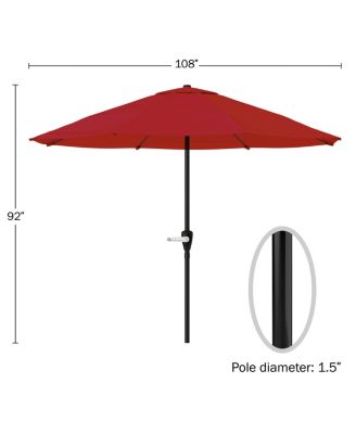 9-Foot Patio Umbrella, Brilliant Blue