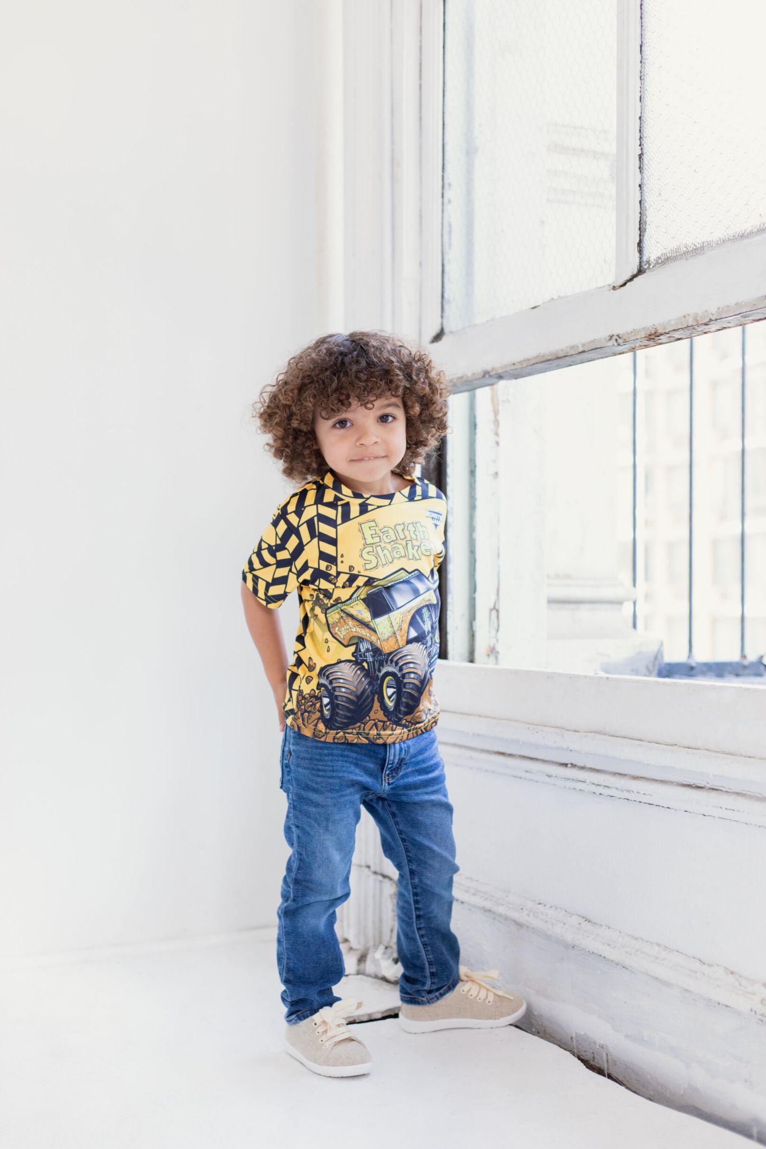 Grave Digger El Toro Loco Mohawk Warrior Maximum Destruction Monster Truck T-Shirt Toddler| Child Boys