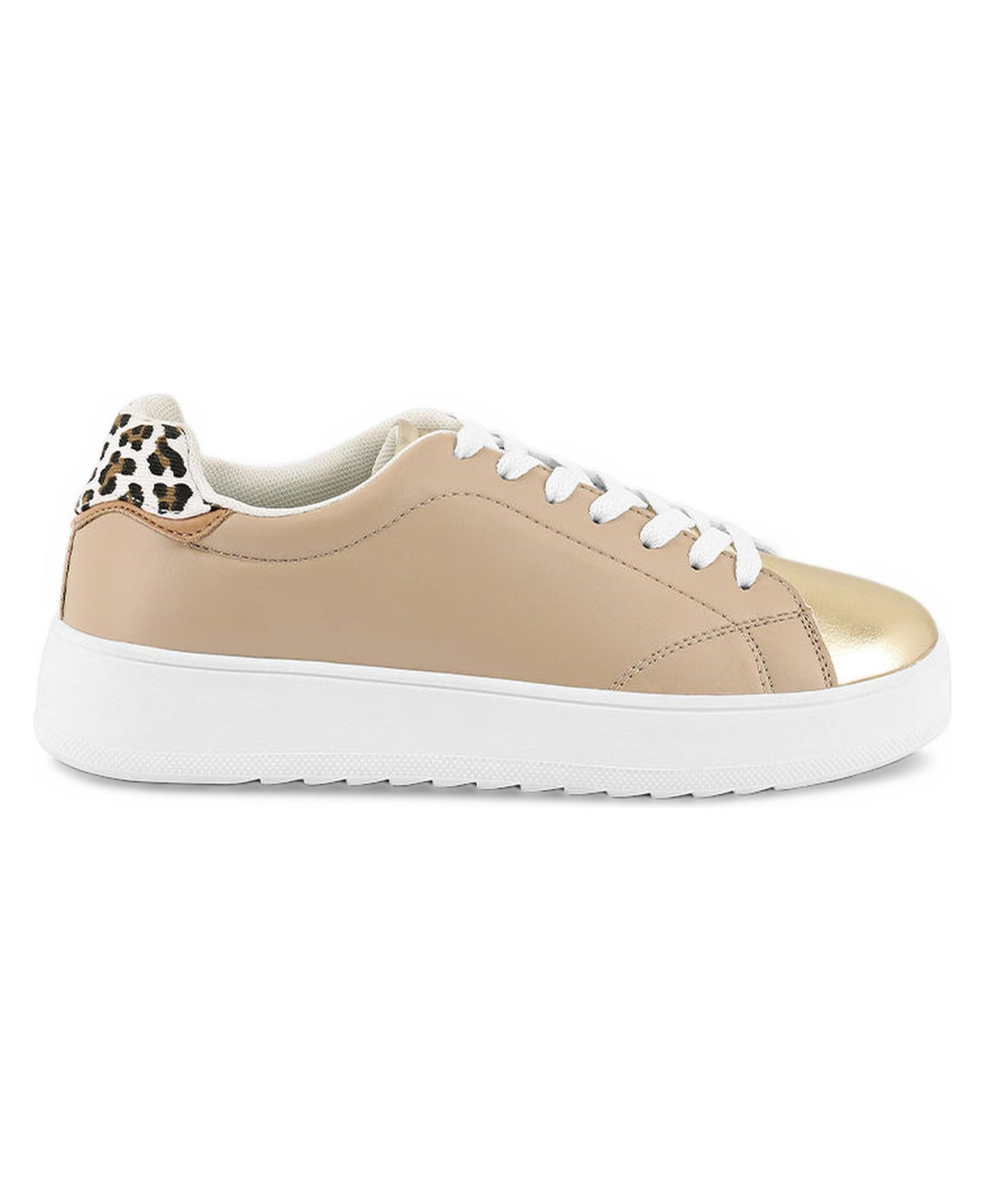 Женские кроссовки London Rag Dory Metallic Accent, цвет: Бежевый / Хаки — фото 2