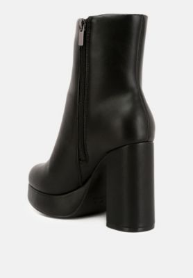 Womens beauty block heel platform ankle boots
