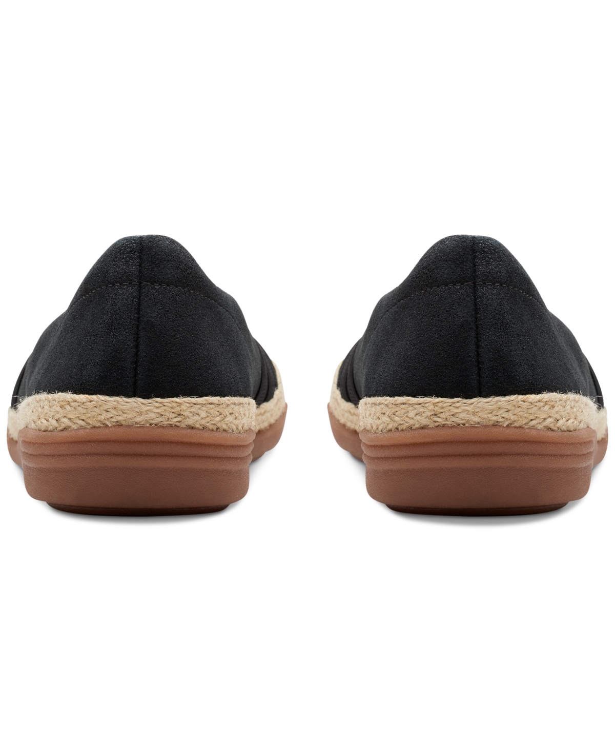 Clarks Women's Elaina Petal Woven-Vamp Jute-Trim Flats