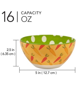 Easter Patterned Bowls, Set of 6 