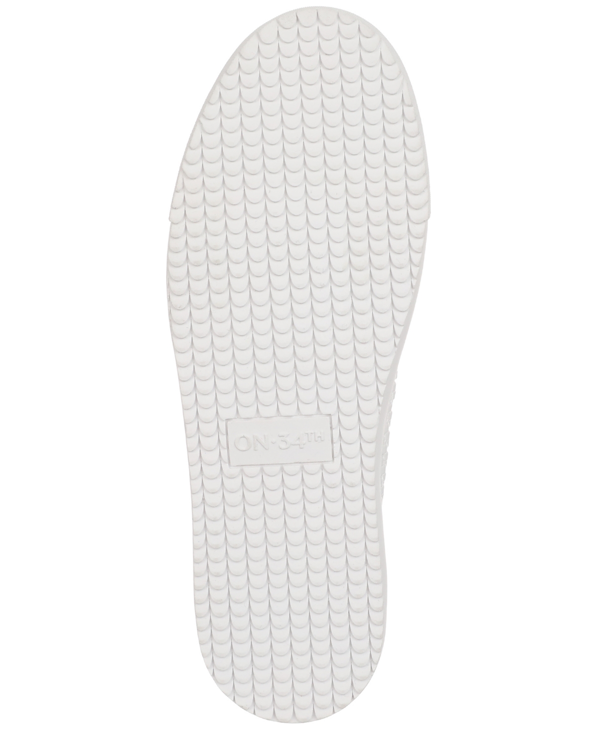 Shop On 34th Women's Lusille Woven Lace-up Sneakers, Created For Macy's In White