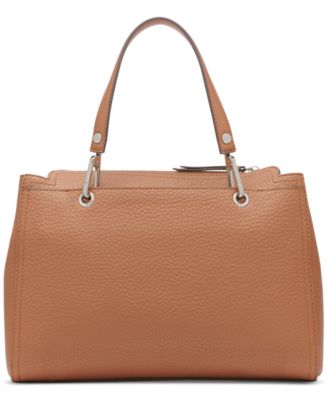 Garnet Triple Compartment Top Zipper Satchel