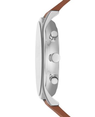 Men's Hoist Chronograph Brown Leather Watch 42mm