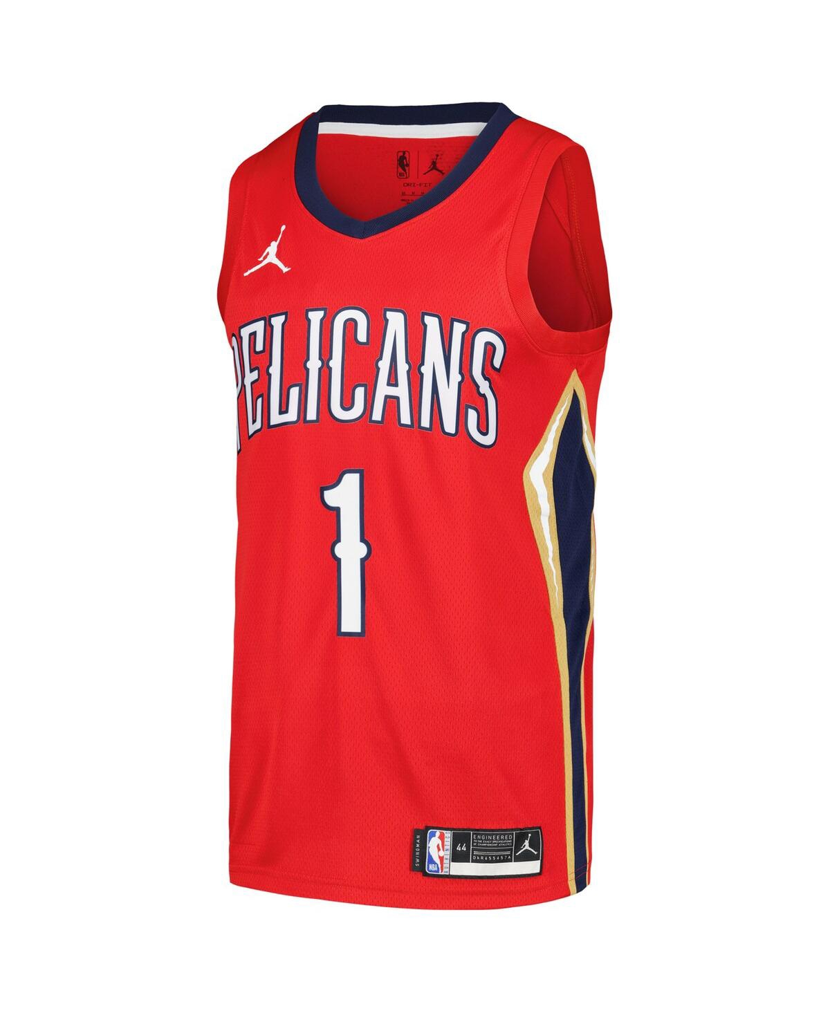 Men's Jordan Zion WilliamsonNew Orleans Pelicans Swingman Player Jersey - Statement Edition - Red