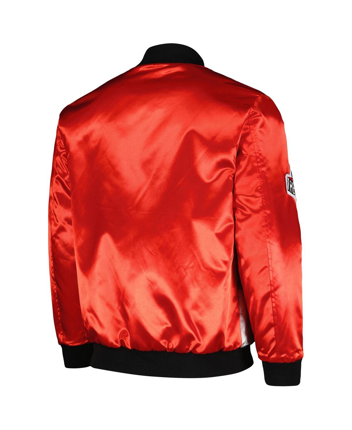 Shop Reason Men's And Women's  Red Scarface The World Is Yours Varsity Full-snap Jacket