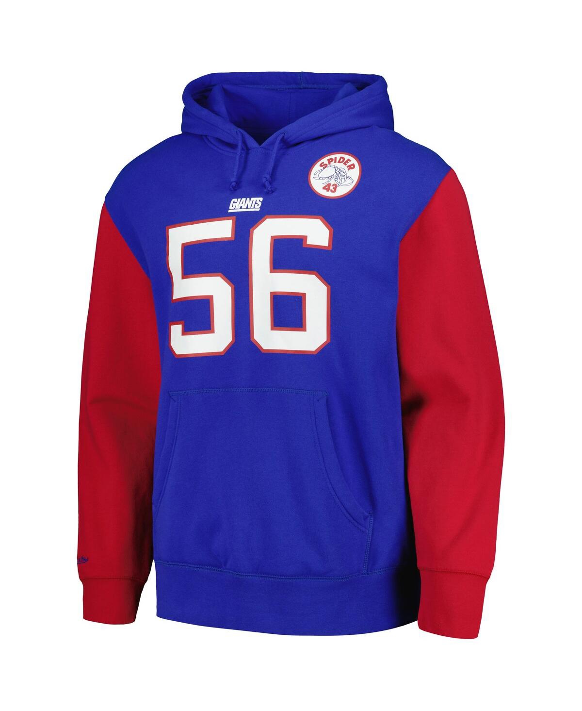 Mitchell & Ness Men's  Lawrence Taylor Royal New York Giants Retired Player Name And Number Pullover In Royal