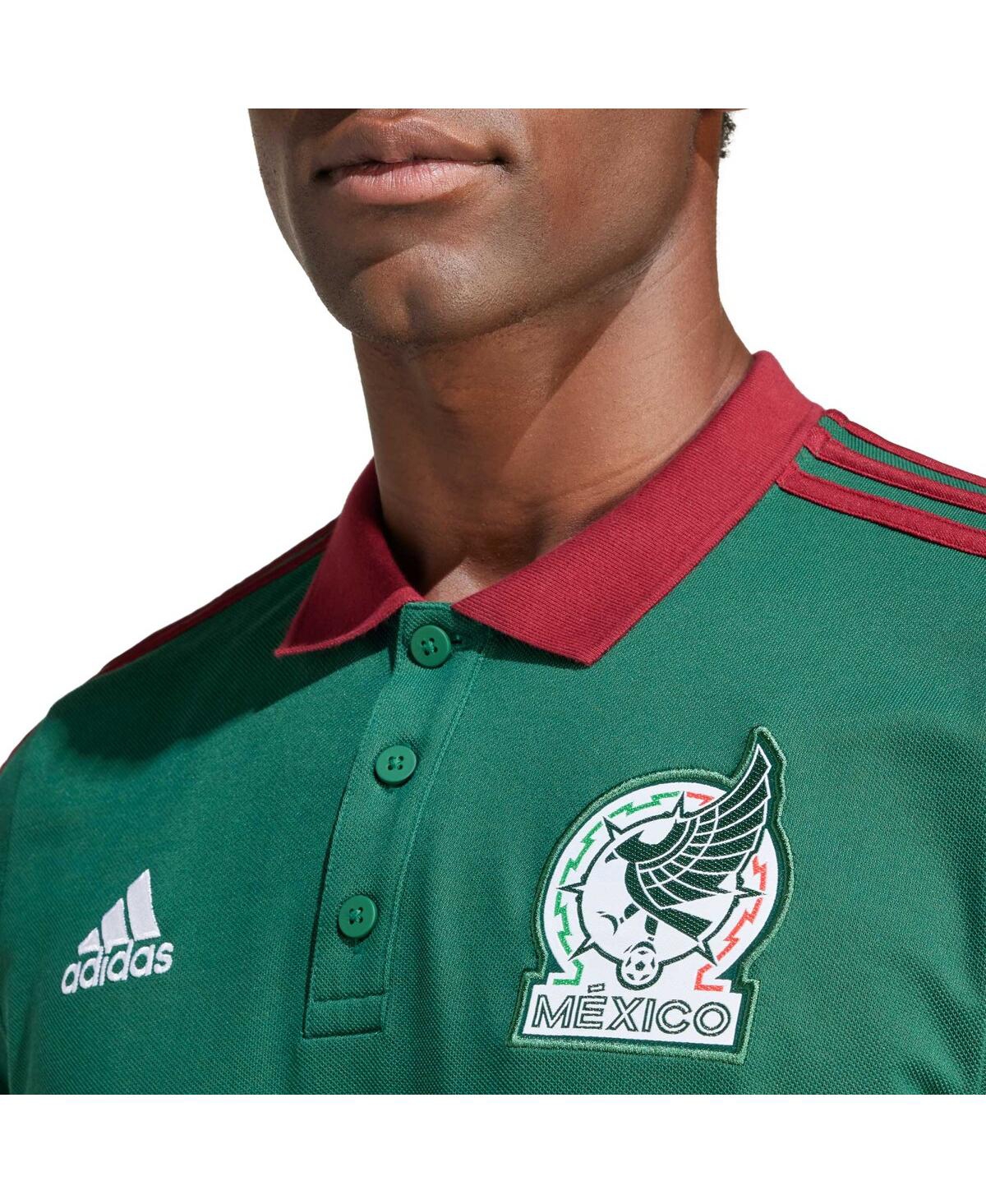 Shop Adidas Originals Men's Adidas Green Mexico National Team Dna Aeroready Polo Shirt
