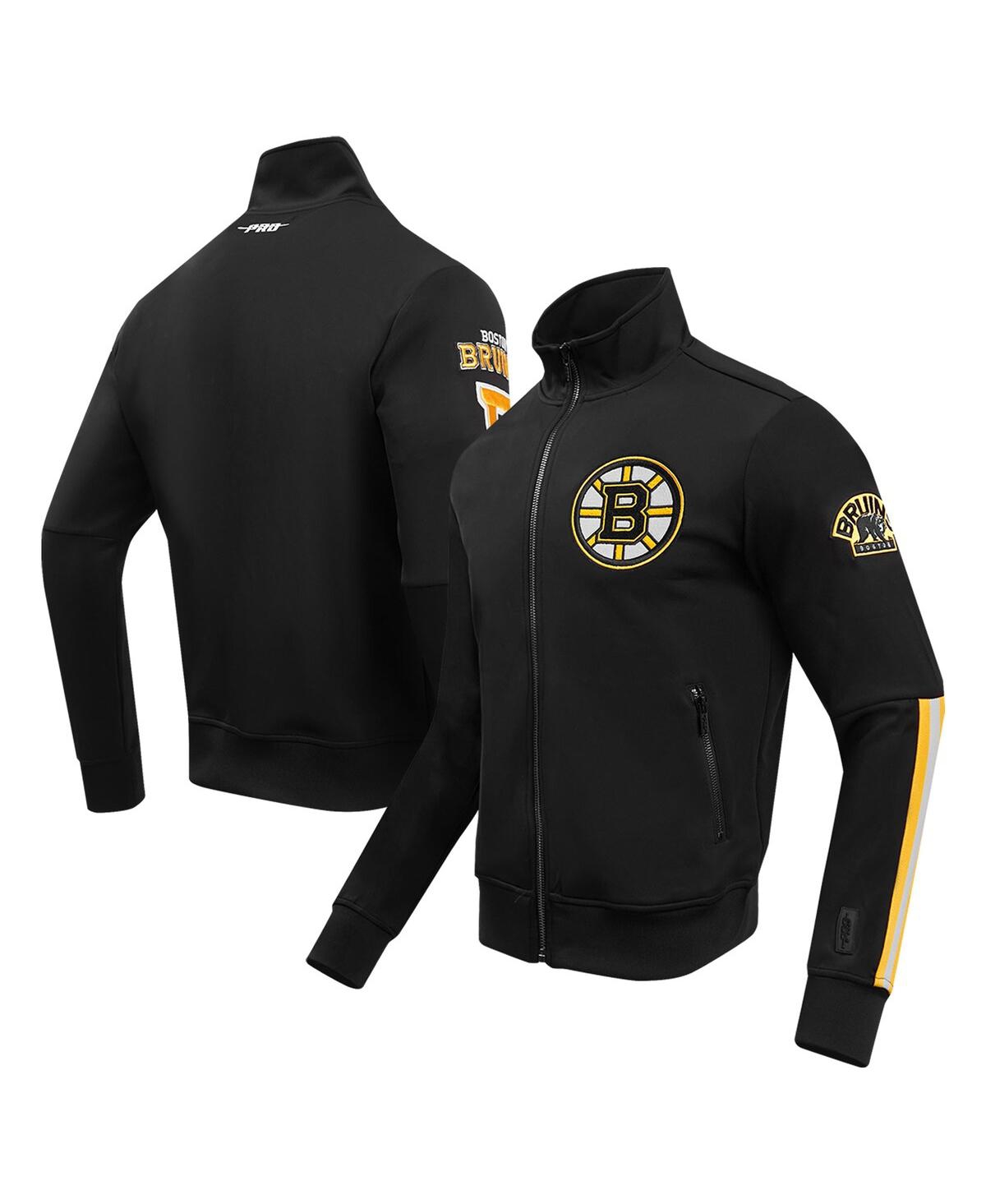 Shop Pro Standard Men's  Black Boston Bruins Classic Chenille Full-zip Track Jacket