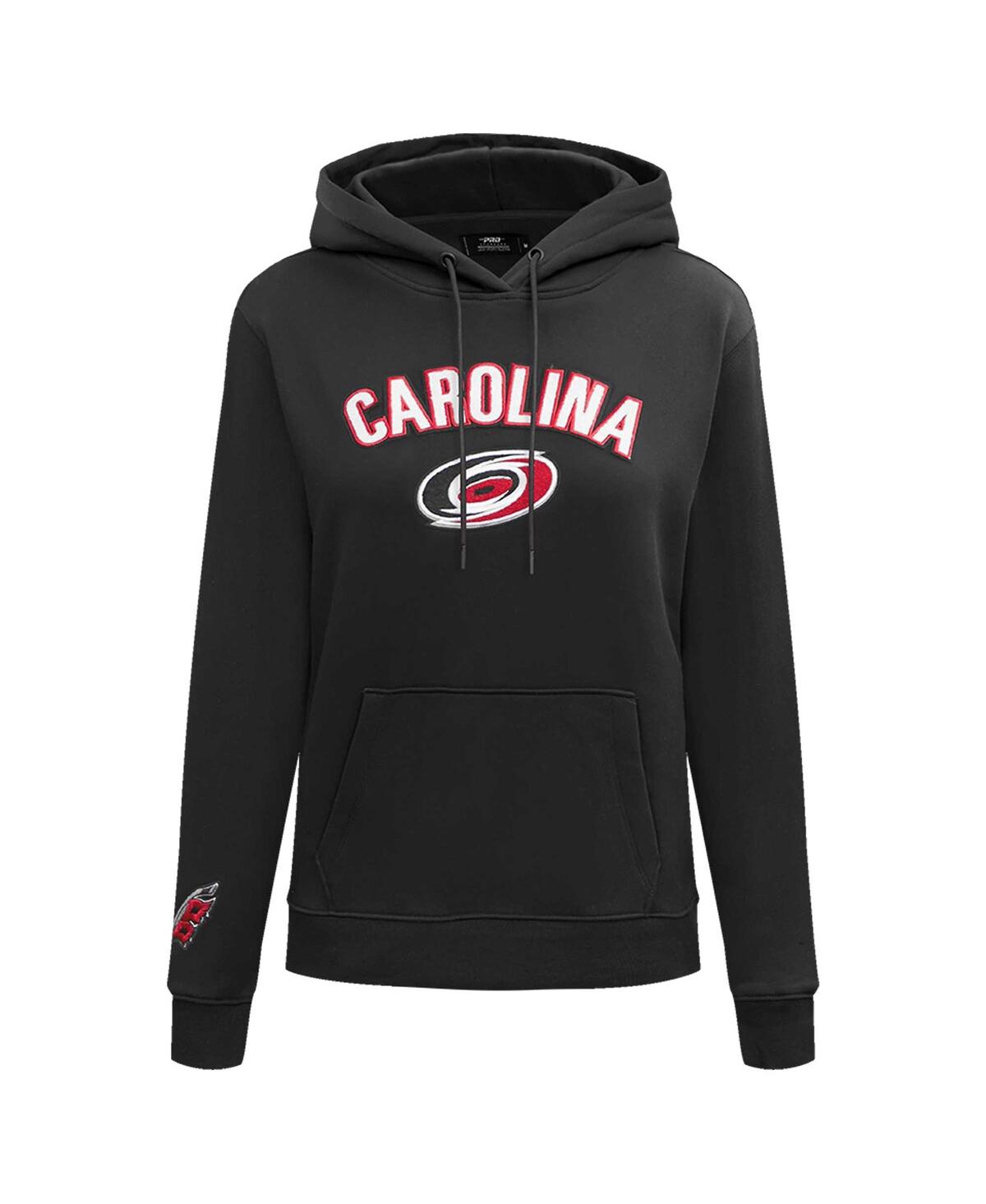 Women's Pro StandardCarolina Hurricanes Classic Chenille Pullover Hoodie - Black