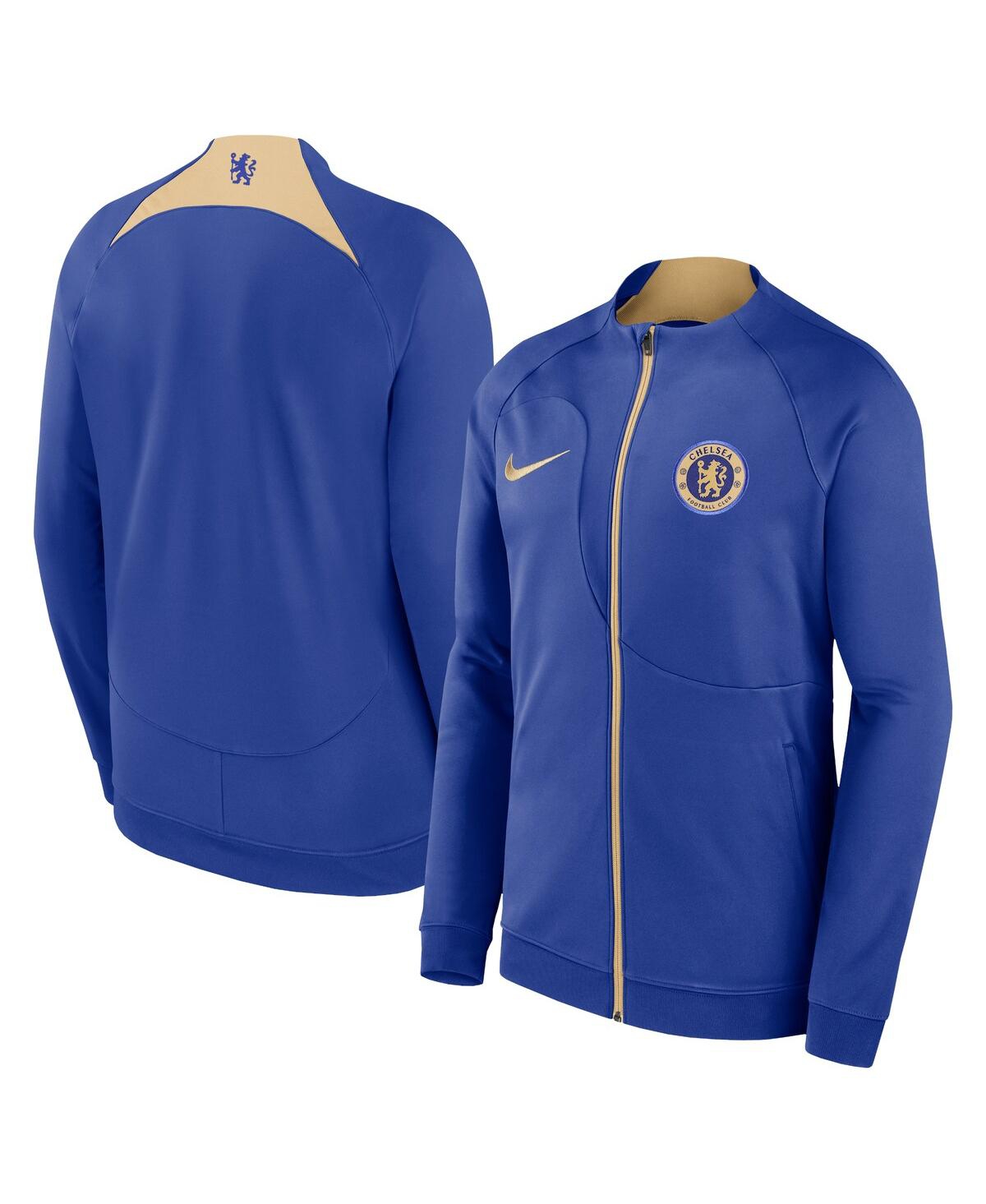 Nike Kids' Big Boys  Blue Chelsea 2023/24 Academy Pro Anthem Raglan Performance Full-zip Jacket