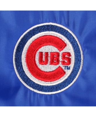 Men's Royal Chicago Cubs Coach's Raglan Full-Snap Windbreaker Jacket