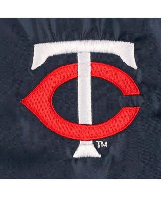Men's Navy Minnesota Twins Coach's Raglan Full-Snap Windbreaker Jacket