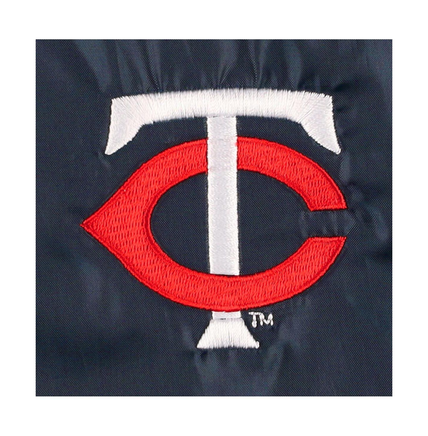 Мужская куртка Dunbrooke Navy Minnesota Twins Coach's Raglan Full-Snap Windbreaker — фото 4