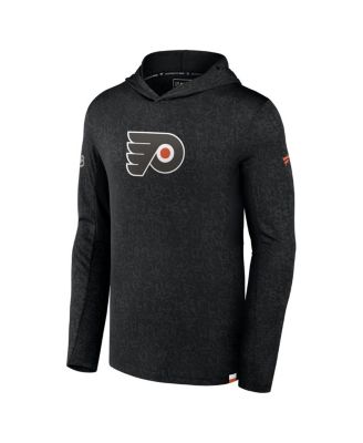 Fanatics Men's Black Philadelphia Flyers Authentic Pro Lightweight Pullover Hoodie